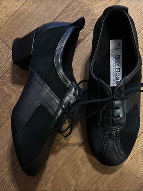 Women's Ray Rose London 410 Breeze Black LaceUp Oxford Dance Shoes 3.5 UK 5.5 US